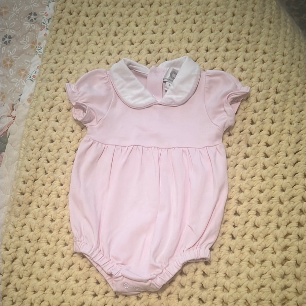 TPP Pastel Pink Collared Bubble 3-9m